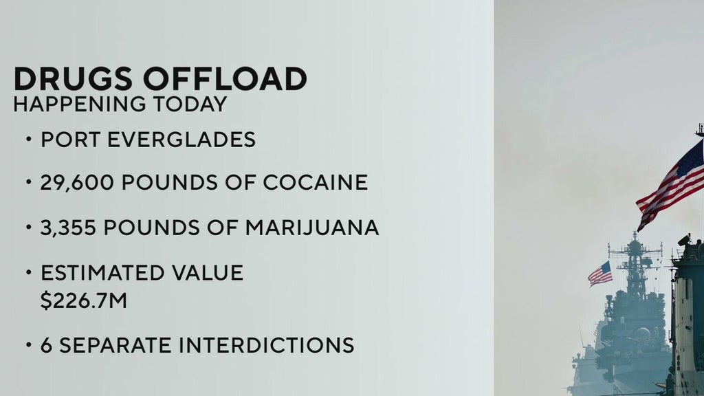 Drugs worth whopping $226.7 million to be offloaded by Coast Guard at Port Everglades — CBS Miami, Jupiter Community news