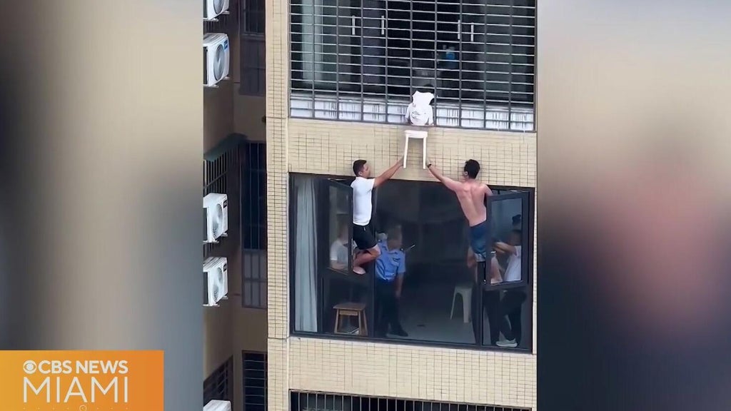 Video shows 3-year-old dangling from 12th-floor window in China — CBS Miami, Jupiter Community news