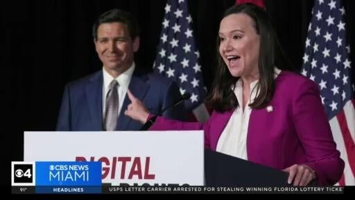 Senator Ashley Moody responds to criticism over her role in Hope Florida scandal — CBS Miami, Jupiter Community news