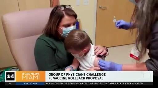 Florida doctors challenge state’s plan to roll back vaccine requirements — CBS Miami, Jupiter Health news