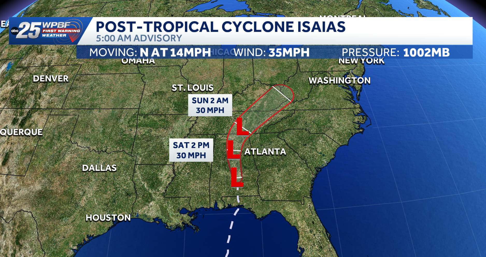 Flooding threat remains as Isaias moves inland — WPBF West Palm Beach, Jupiter Community news