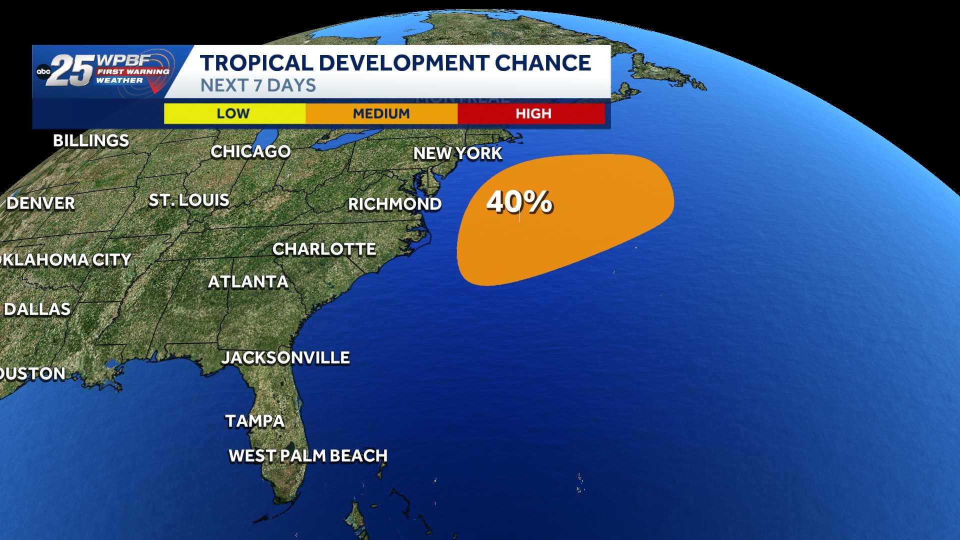 National Hurricane Center tracking low-pressure area off Mid-Atlantic U.S. coast — WPBF West Palm Beach, Jupiter Community news