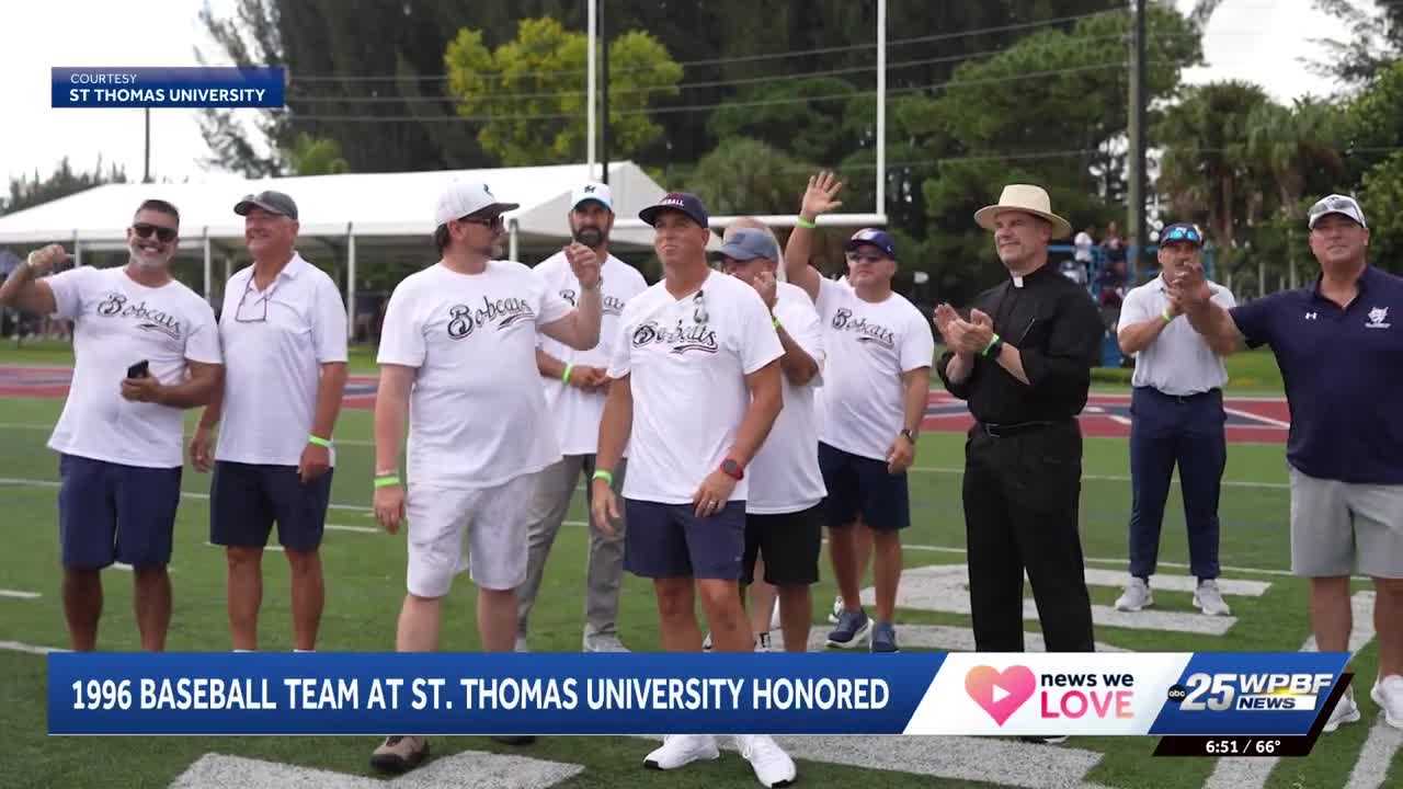 St. Thomas University honors 1996 baseball team during homecoming weekend — WPBF West Palm Beach, Jupiter Schools news