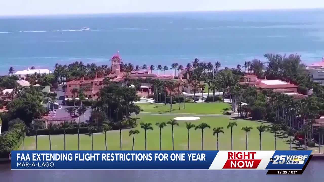 FAA extends flight restrictions around Mar-a-Lago for one year — WPBF West Palm Beach, Jupiter Community news