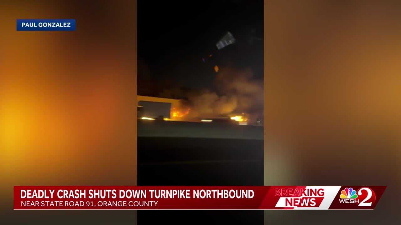 Six killed in fiery crash on Florida’s Turnpike in Orange County, troopers say — WESH 2 Orlando, Jupiter Community news