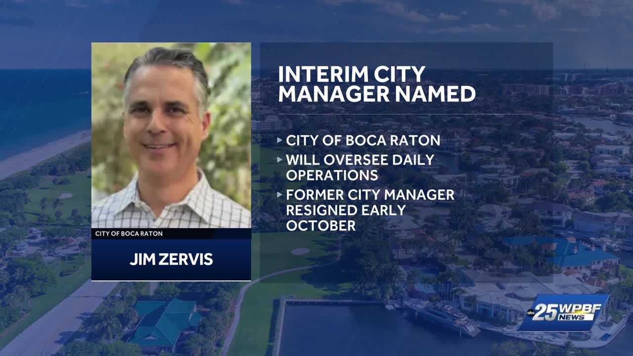 Boca Raton names Jim Zervis as interim city manager — Jupiter Government news