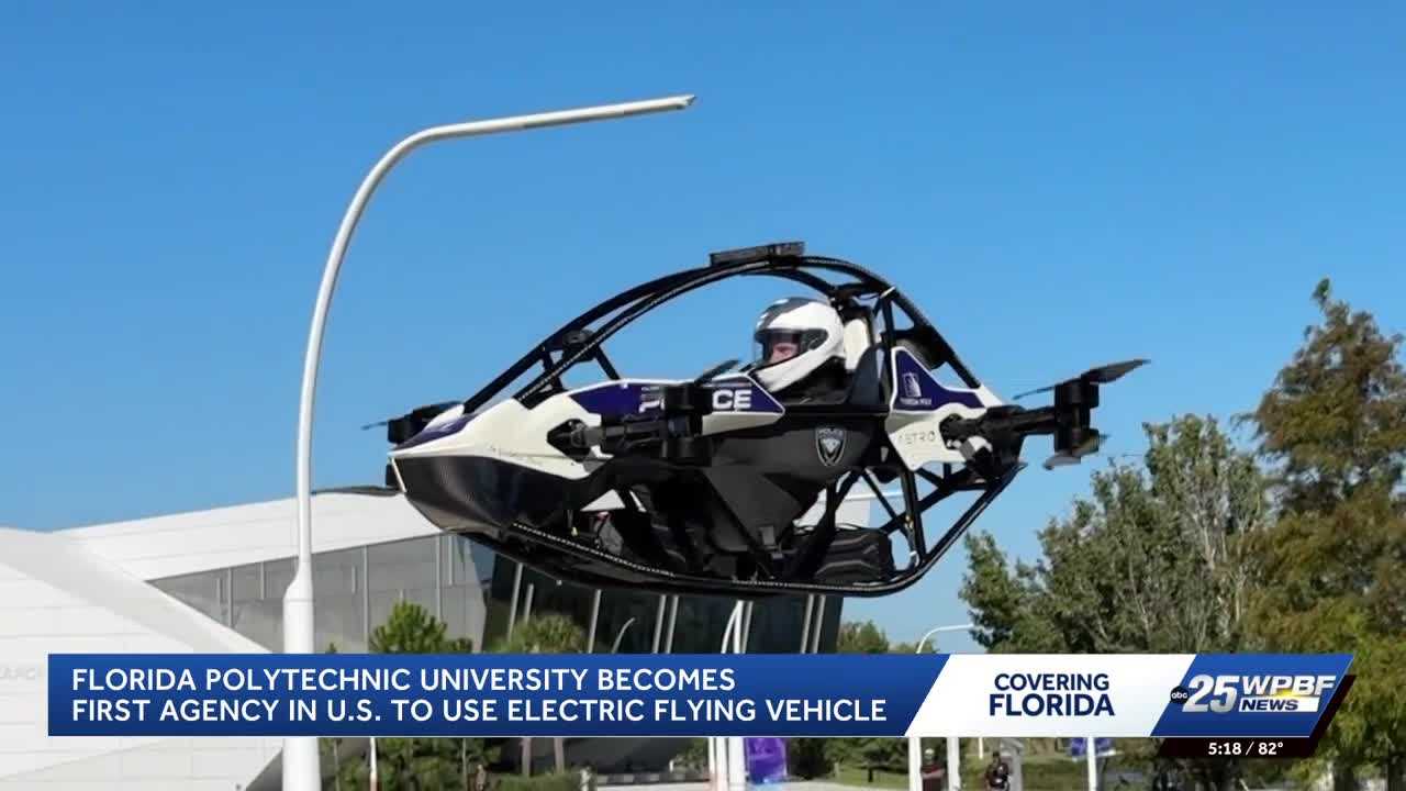 Florida Polytechnic University develops electric flying vehicle for police emergencies — WPBF West Palm Beach, Jupiter Community news